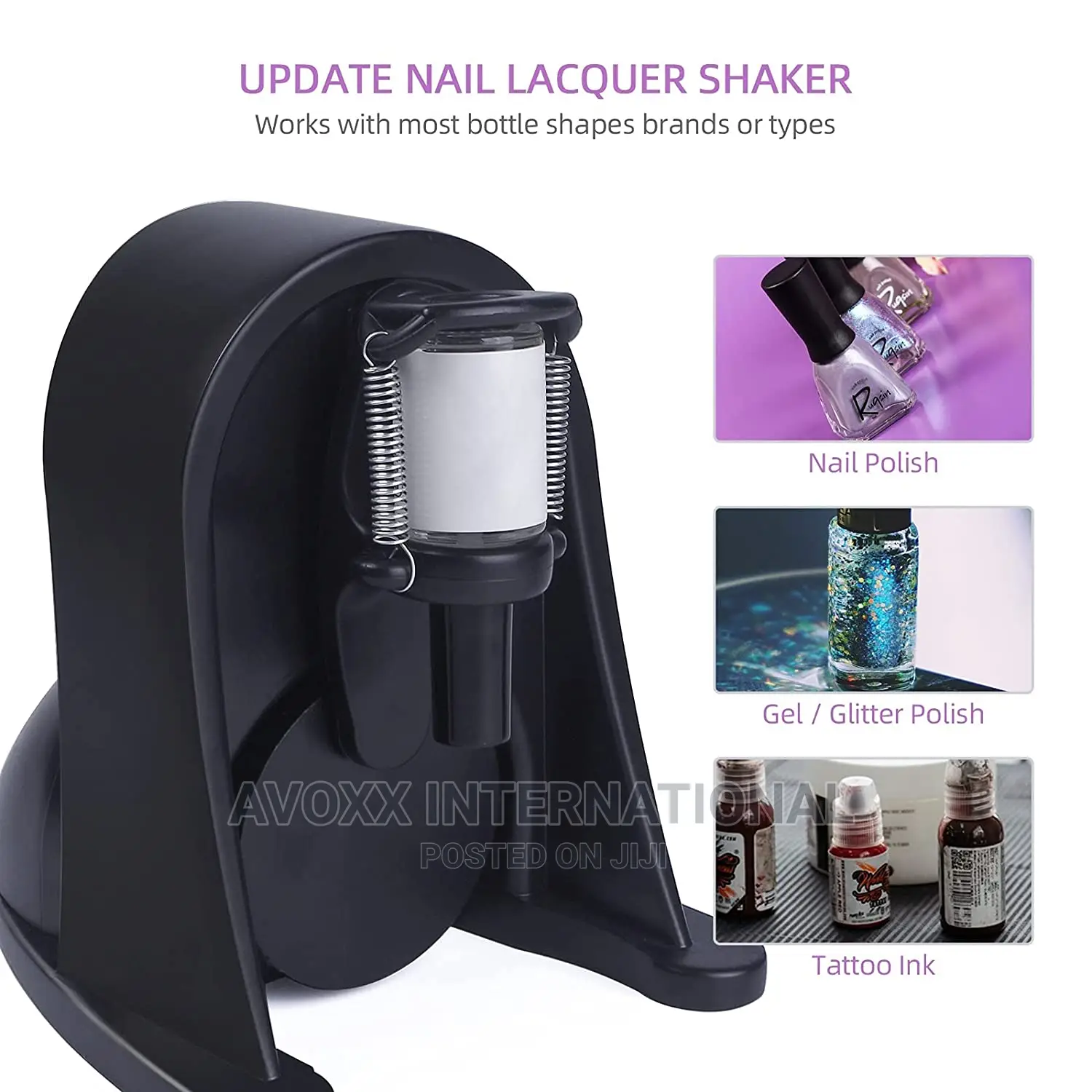 Pro Nail Polish Shaker , Adjustable Gel Polish Mixer