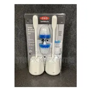 Oxo Toilet Brush Canister Set Two Replacement Brush Heads