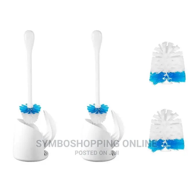 Oxo Toilet Brush Canister Set Two Replacement Brush Heads