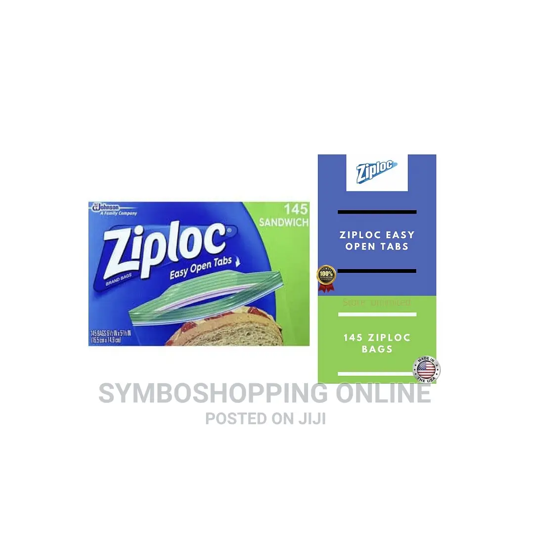 Ziploc Sandwich Bags Ziplock Zip Lock Lunch Storage Bag 145