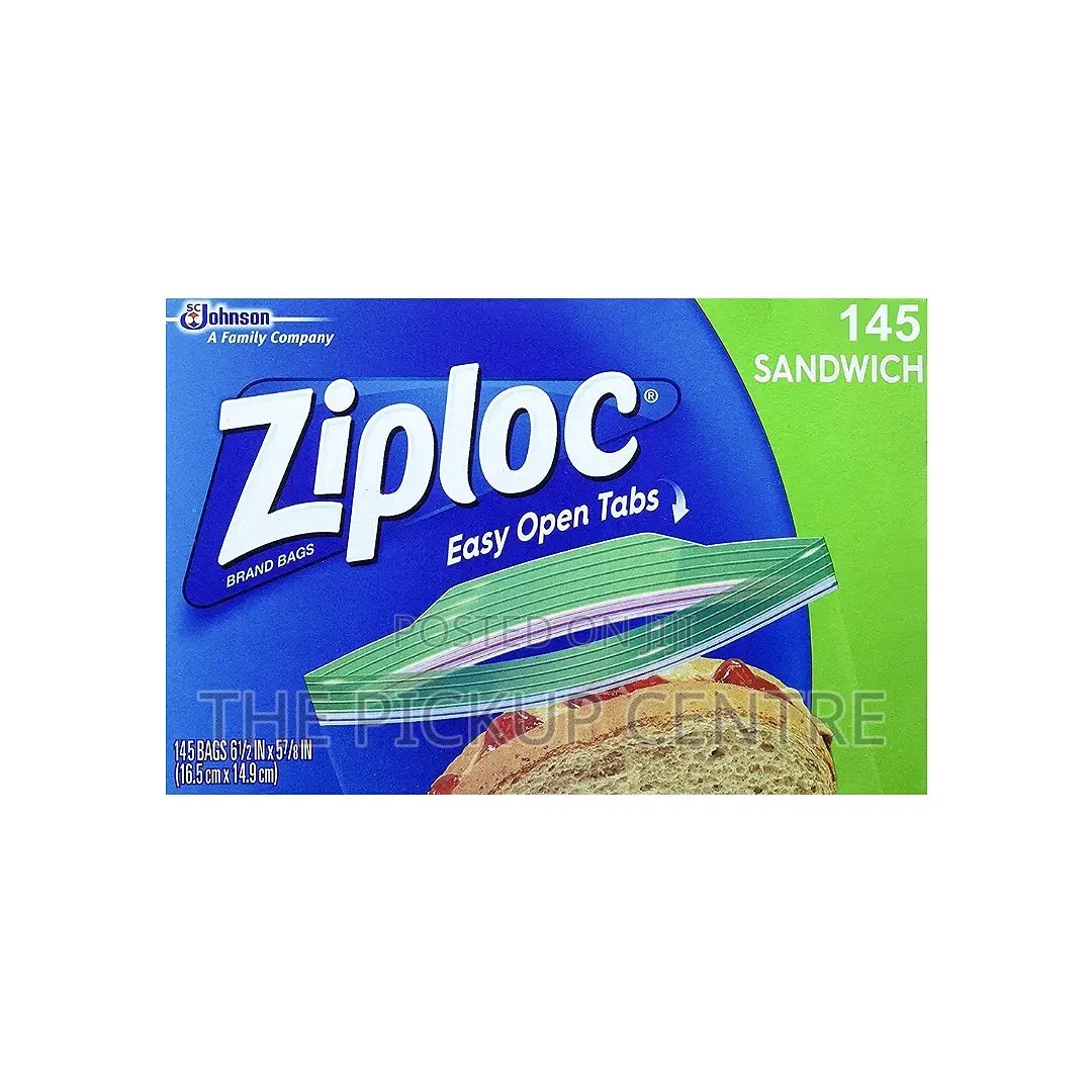Ziploc Sandwich Bags Ziplock Zip Lock Lunch Storage Bag 145