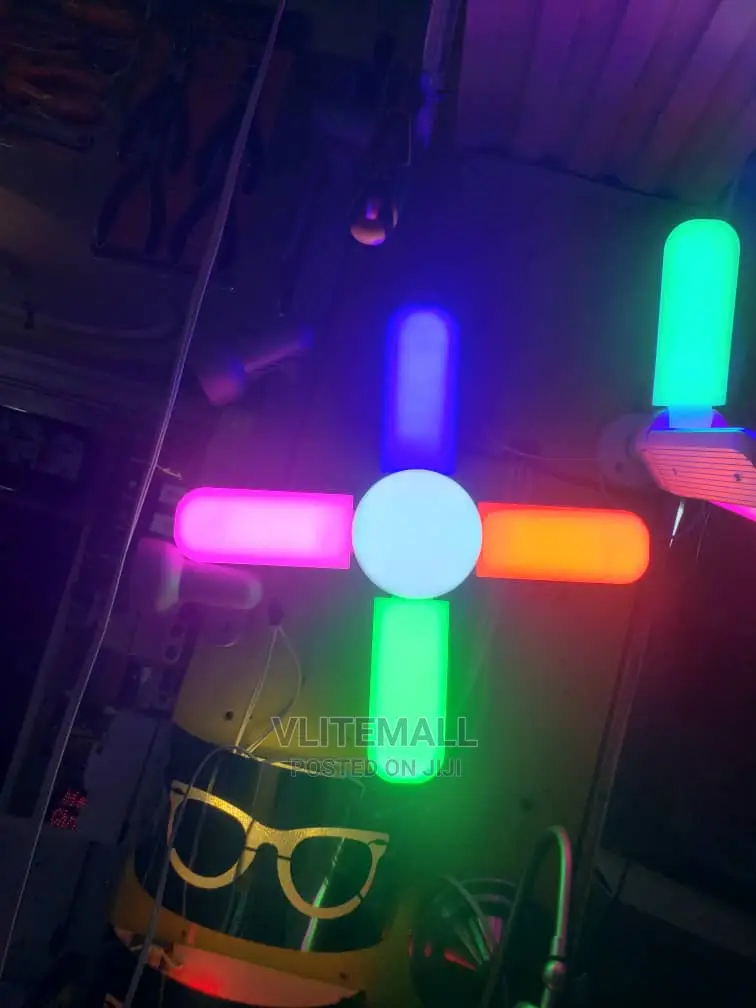ZJ Fan Bulb 4 Blade Multi Color 55W