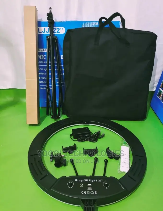 Quality 22" RGB Dimmable Ring Light With 2.1m Stand