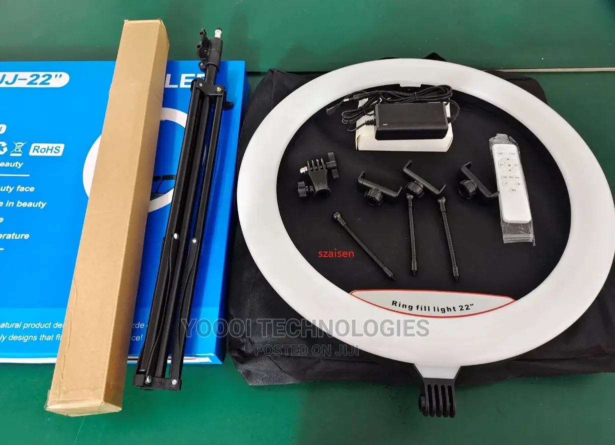 Quality 22" RGB Dimmable Ring Light With 2.1m Stand