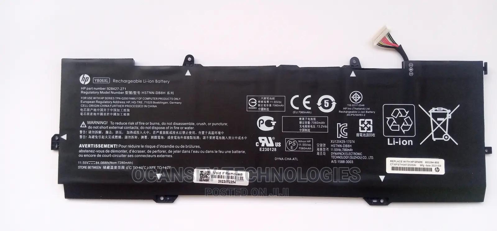Original Hp Yb06xl Battery for Hp Spectre X360 15-Ch010tx