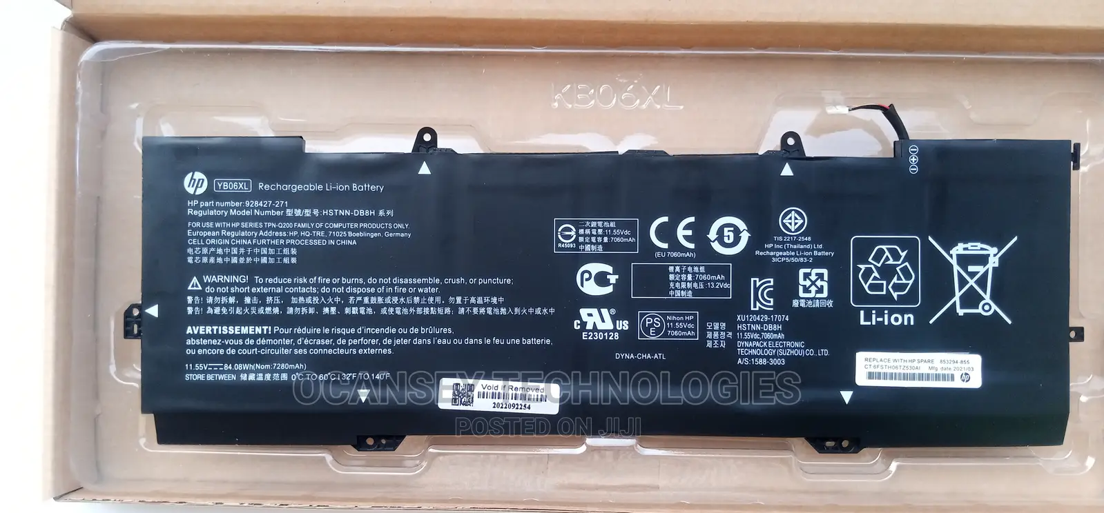 Original Hp Yb06xl Battery for Hp Spectre X360 15-Ch010tx