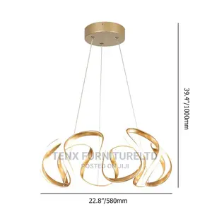 Chandelier (Gold Led Unique Geometric Light)
