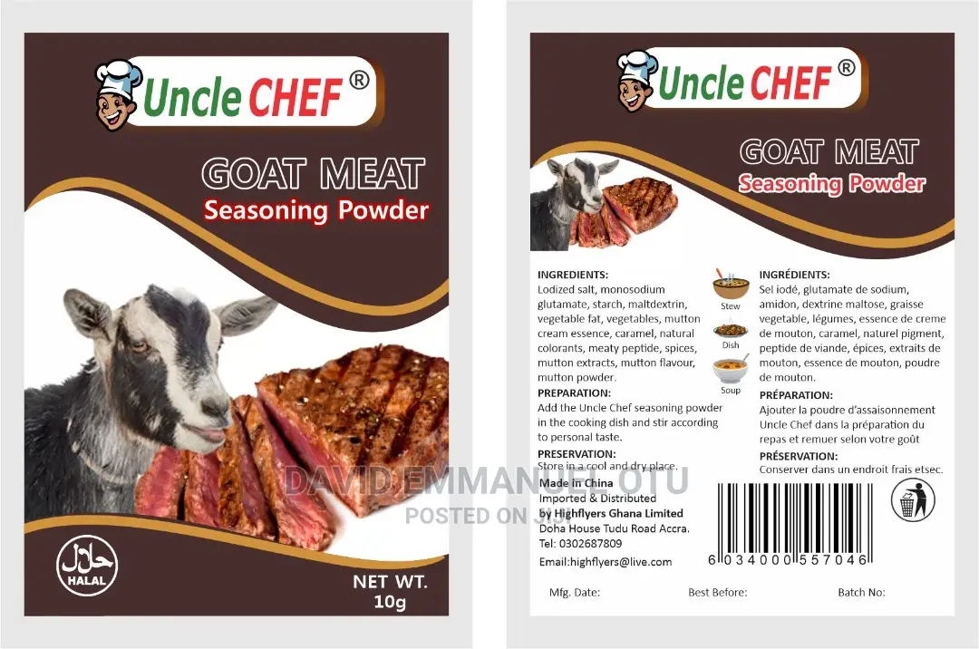 Uncle Chef Goat Meat Seasoning Powder