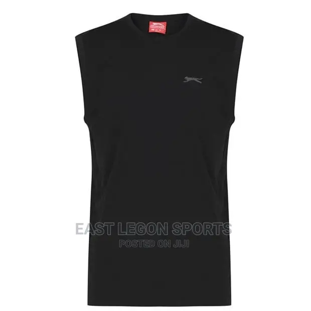Gym Vest New Black Men All Sizes Sleeveless Shirt