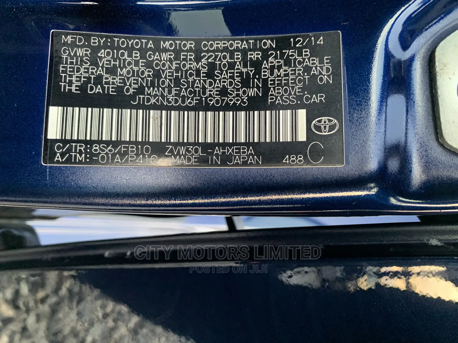 Toyota Prius 2015 Blue