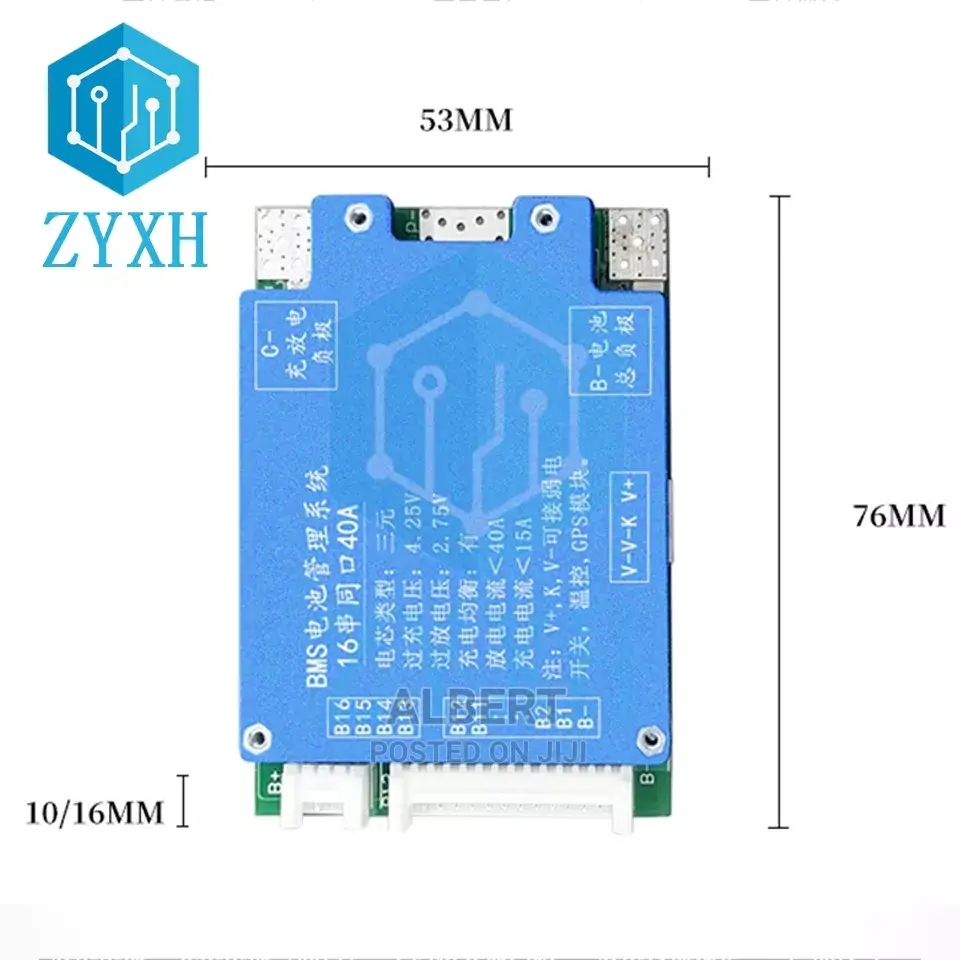 16S 20A 3.7V Bms 60V