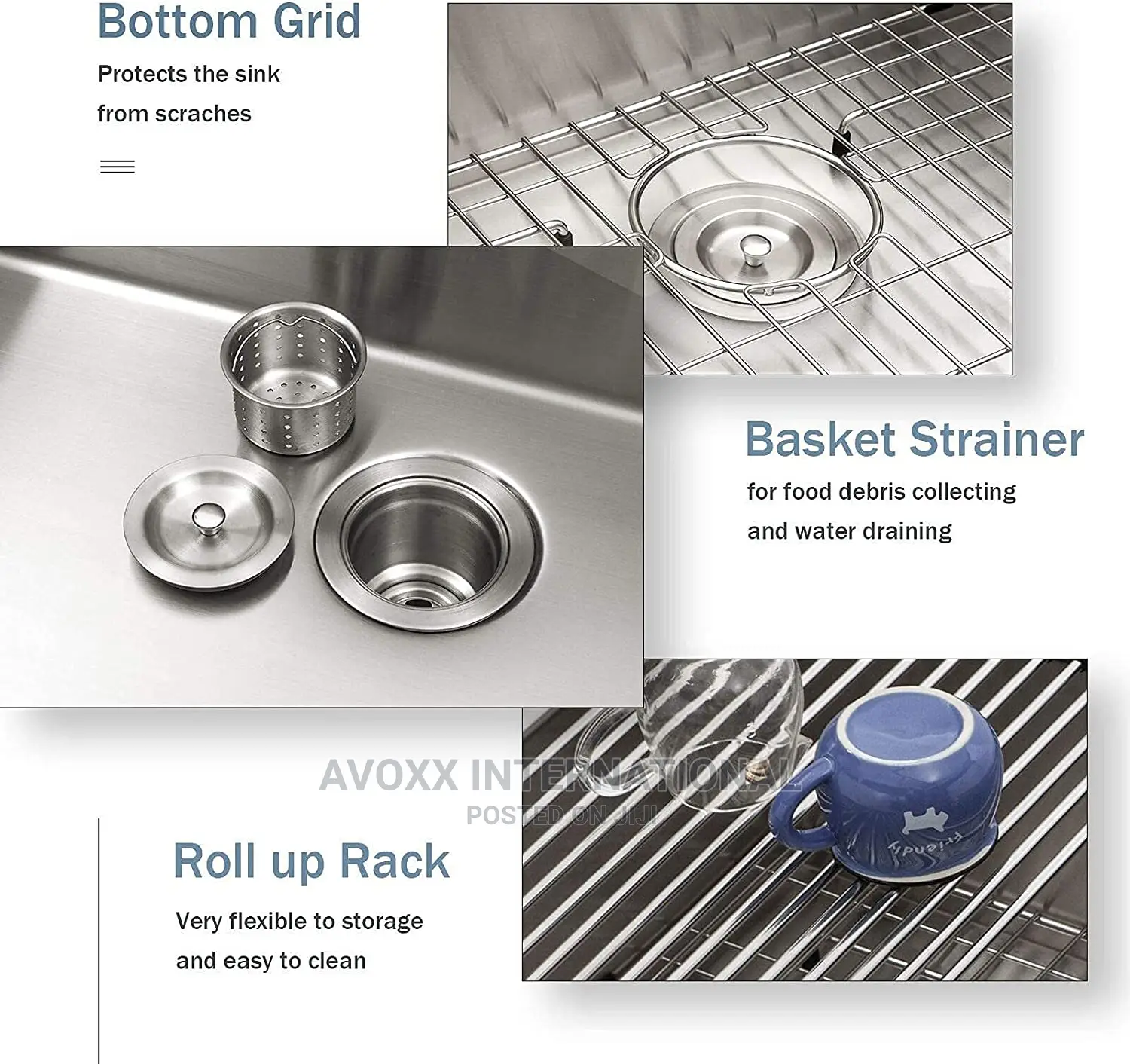 Ghomeg (Accessories Included)Handmade Stainless Steel Sink