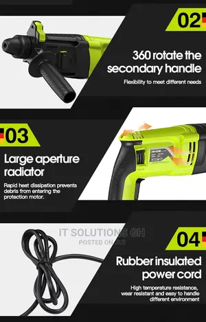 ZHIPU Light Rotary Hammer Drill Electric Drills Two Multi-Pu