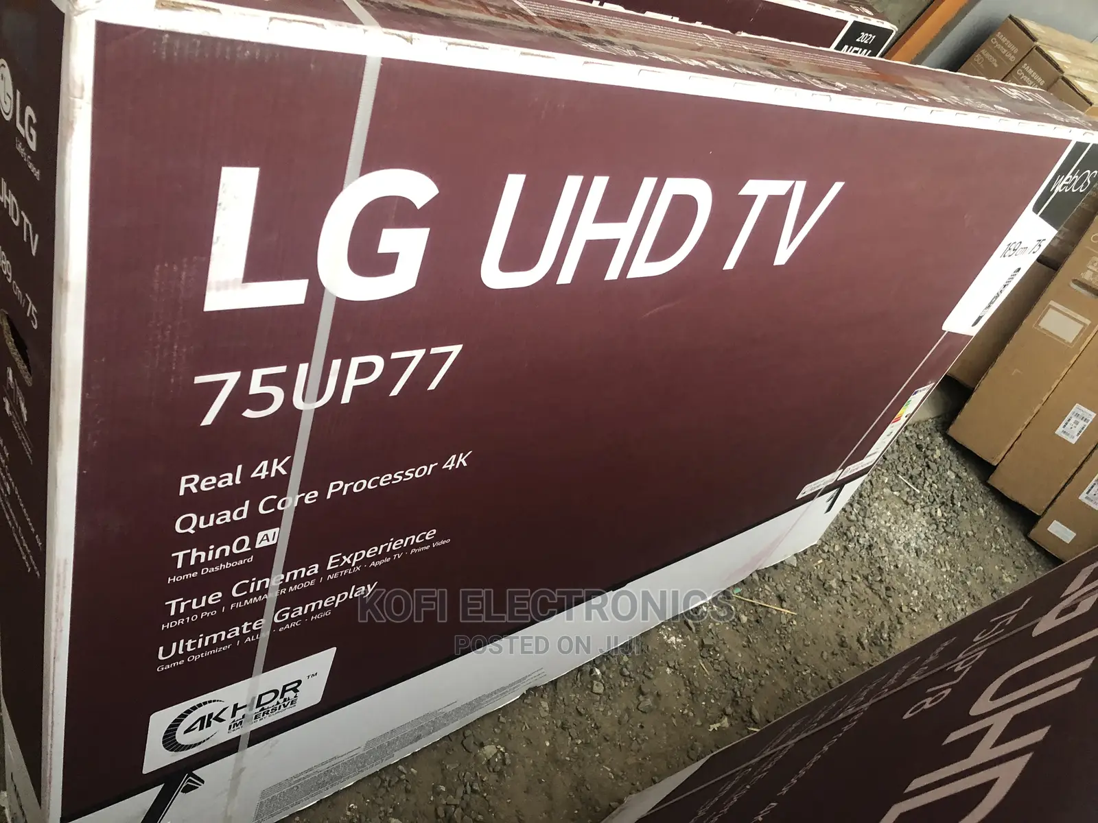 Dazzling LG UHD 75 Inch UP77 Series Cinema Screen Design 4K