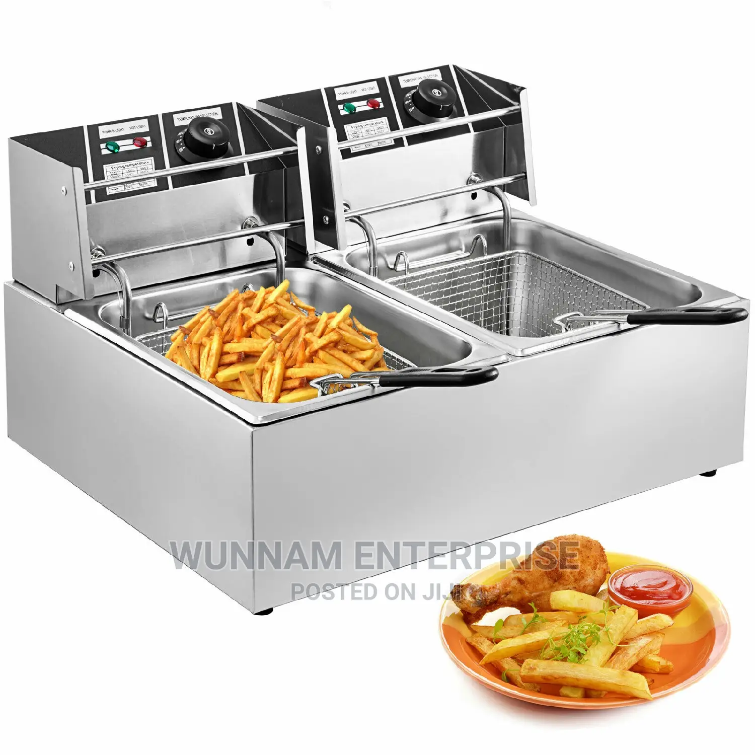 12 (6+6) Litres Electric Deep Fryer