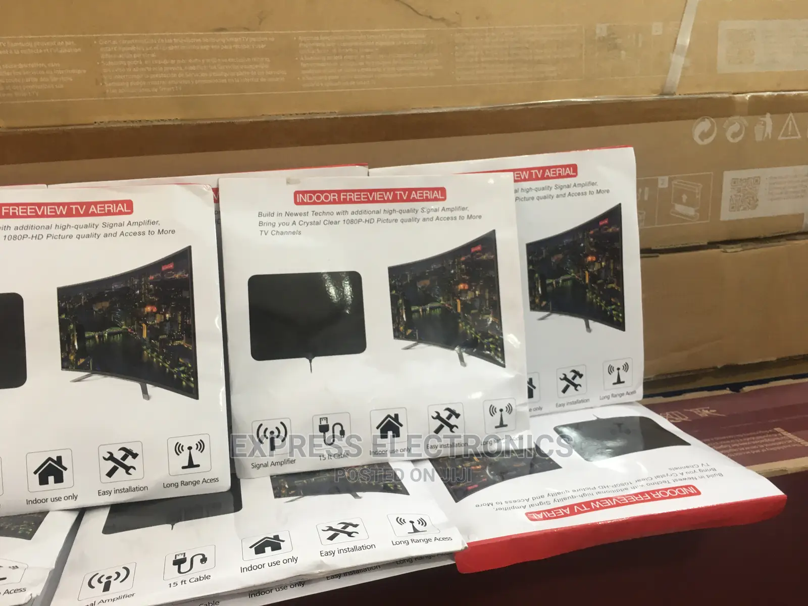 Finest Indoor Digital TV Antenna HDTV - Black