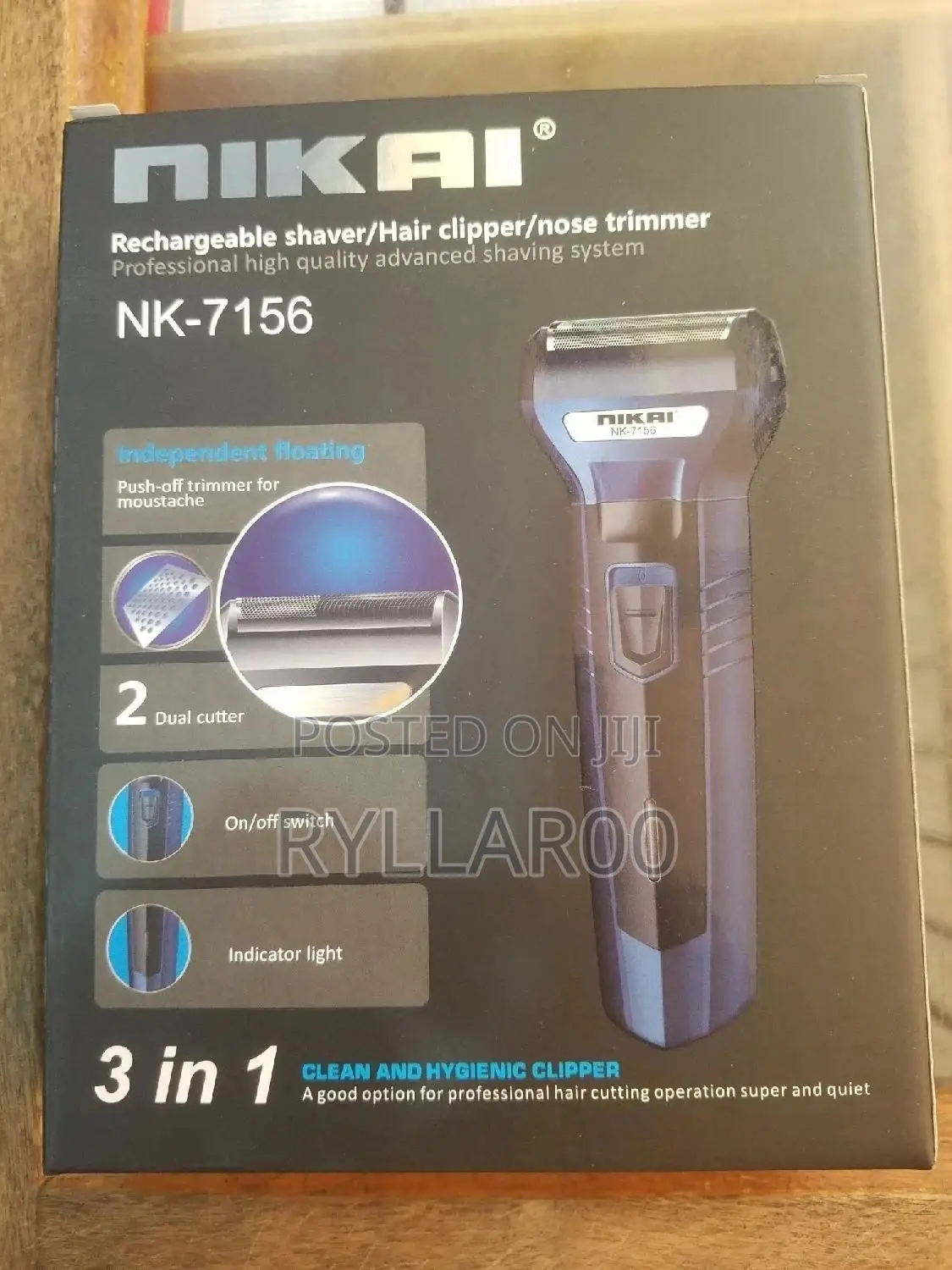 Nikai Rachargeable Shaver, Hair Clipper and Nose Trimmer