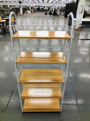 Classic Wooden and Metal Shoe / Bag Rack in Tema Metropolitan - Storage ...
