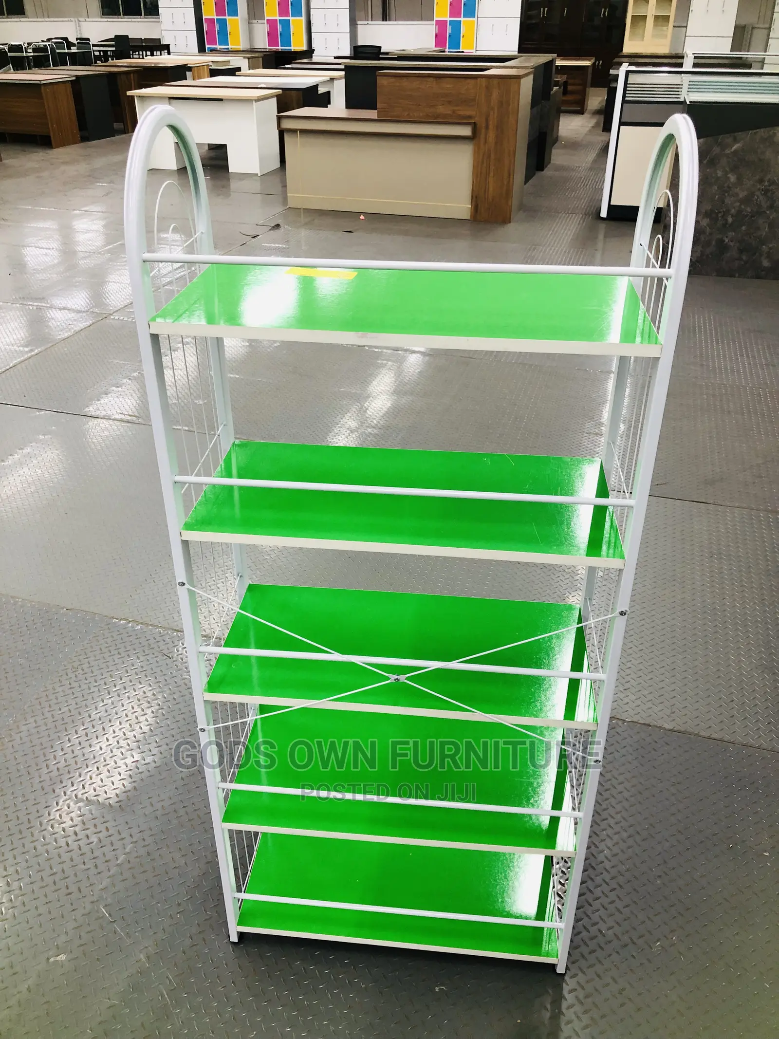 Classic Wooden and Metal Shoe / Bag Rack in Tema Metropolitan - Storage ...