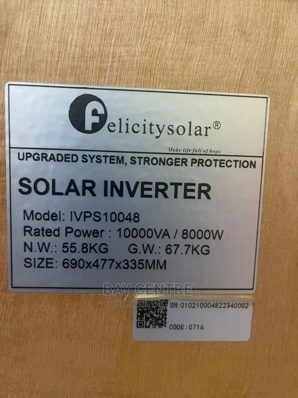 48v 10kva /8000watts FELICITY Power Inverter