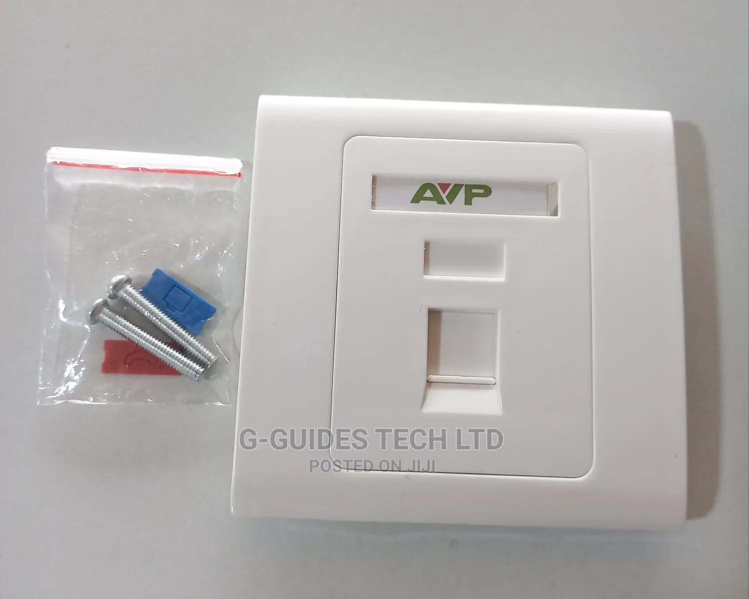 Avp Single Faceplate With Keystone Jack, Single Wall Socket