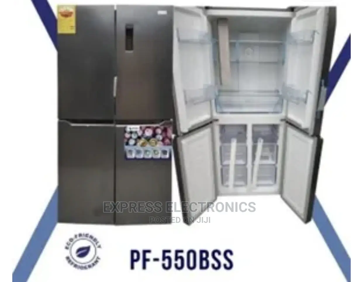 Pearl 337L Side by Side French 4 Door Fridge [Pf-550bss]