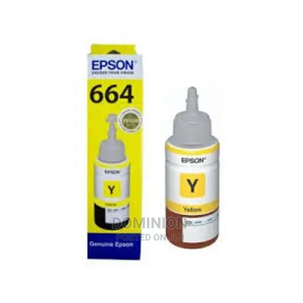 Epson T664 Yellow Original Ink Bottle