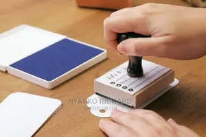 Wooden Stamp With Pad