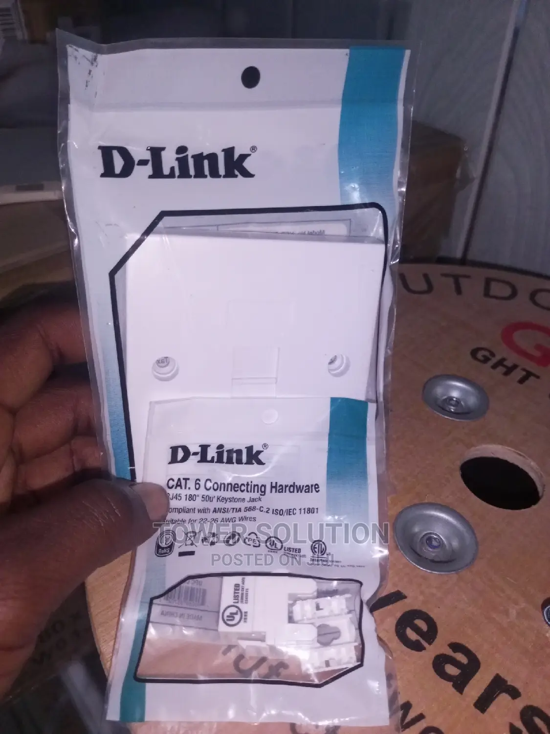 Faceplate Single With Keystone D-link