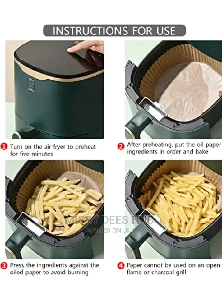 Air Fryer Grease-Proof Paper Liner - 50pcs