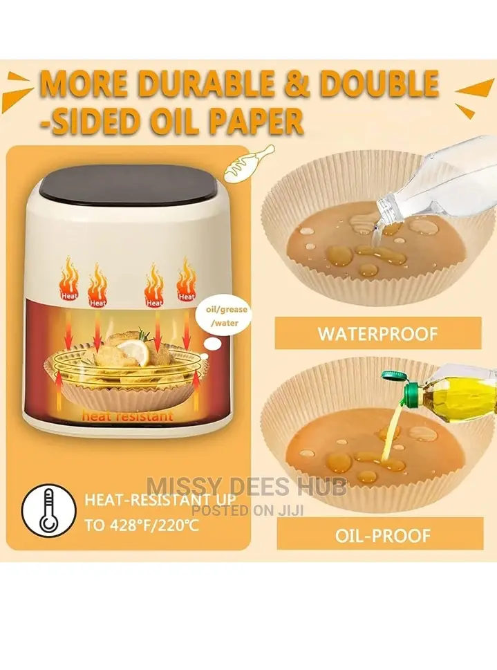 Air Fryer Grease-Proof Paper Liner - 50pcs