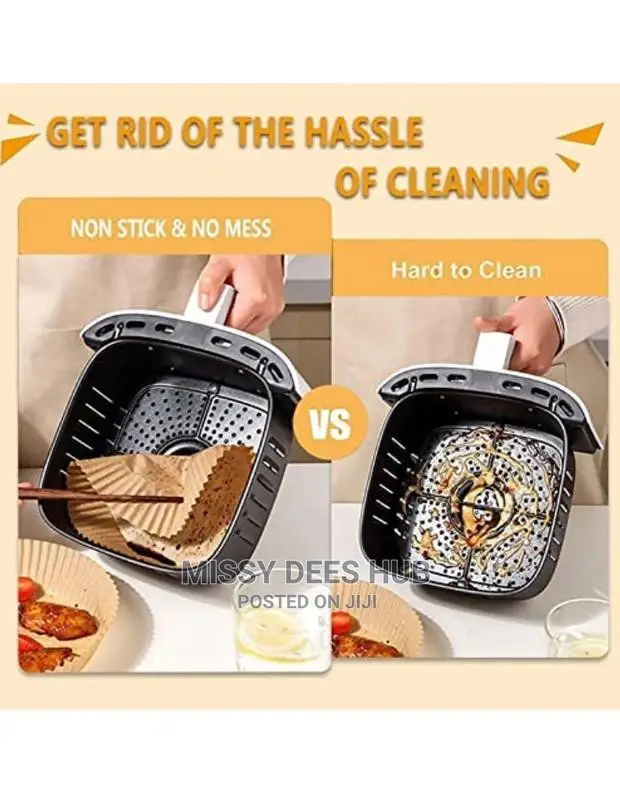 Air Fryer Grease-Proof Paper Liner - 50pcs