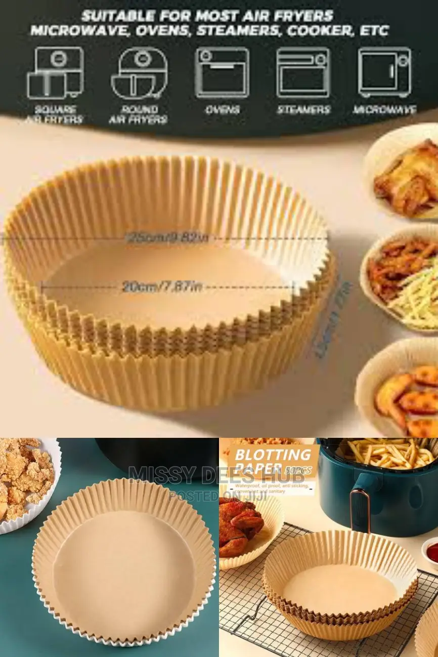 Air Fryer Grease-Proof Paper Liner - 50pcs