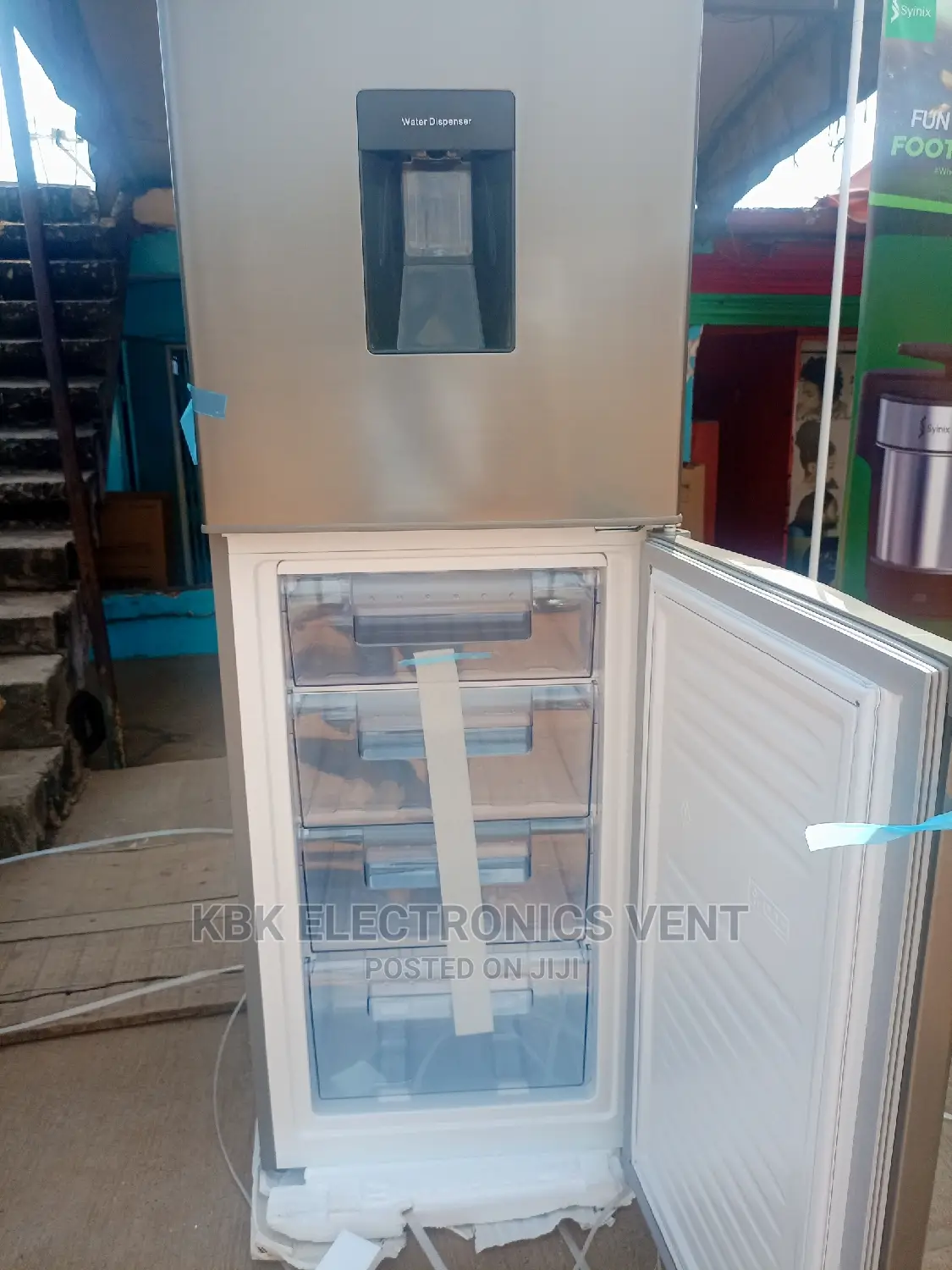 Pearl PF390IXW(250ltr) Double Door Fridge Water Dispenser