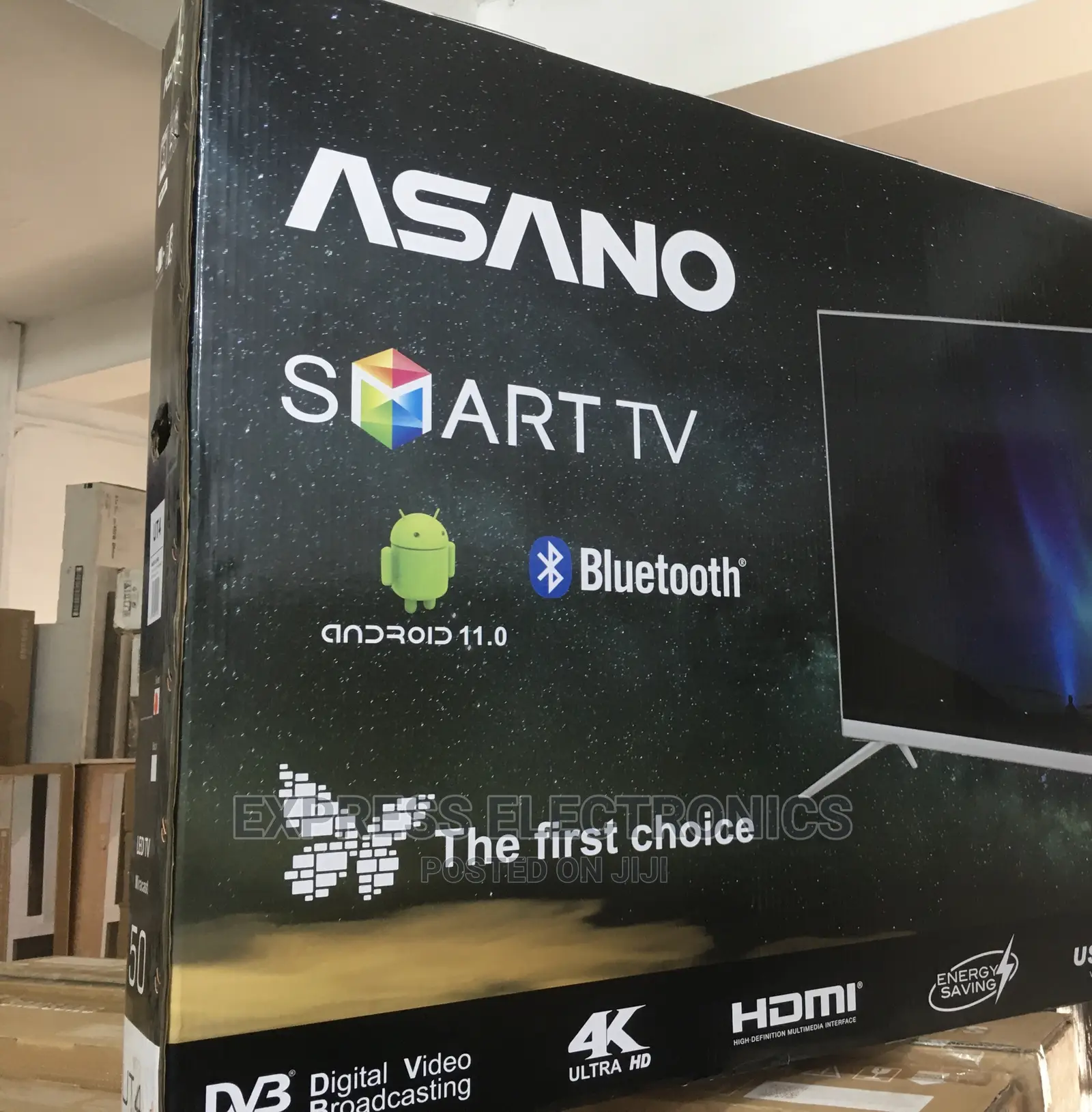 Asano 65 Inch Smart Android TV Digital Satellite+Dstv