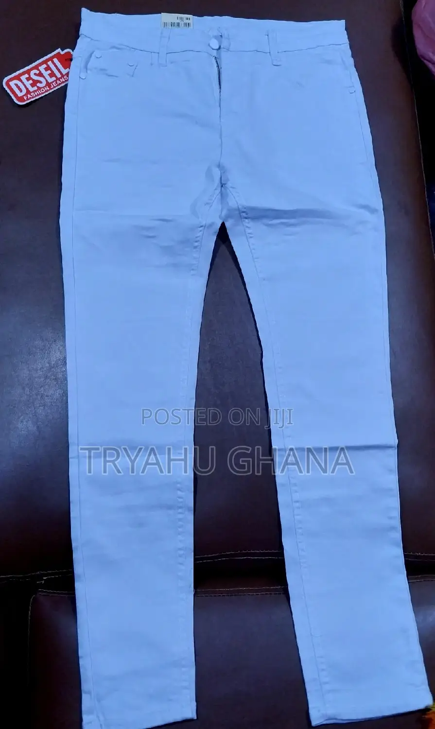 Authentic Mens Jeans Pure Original White