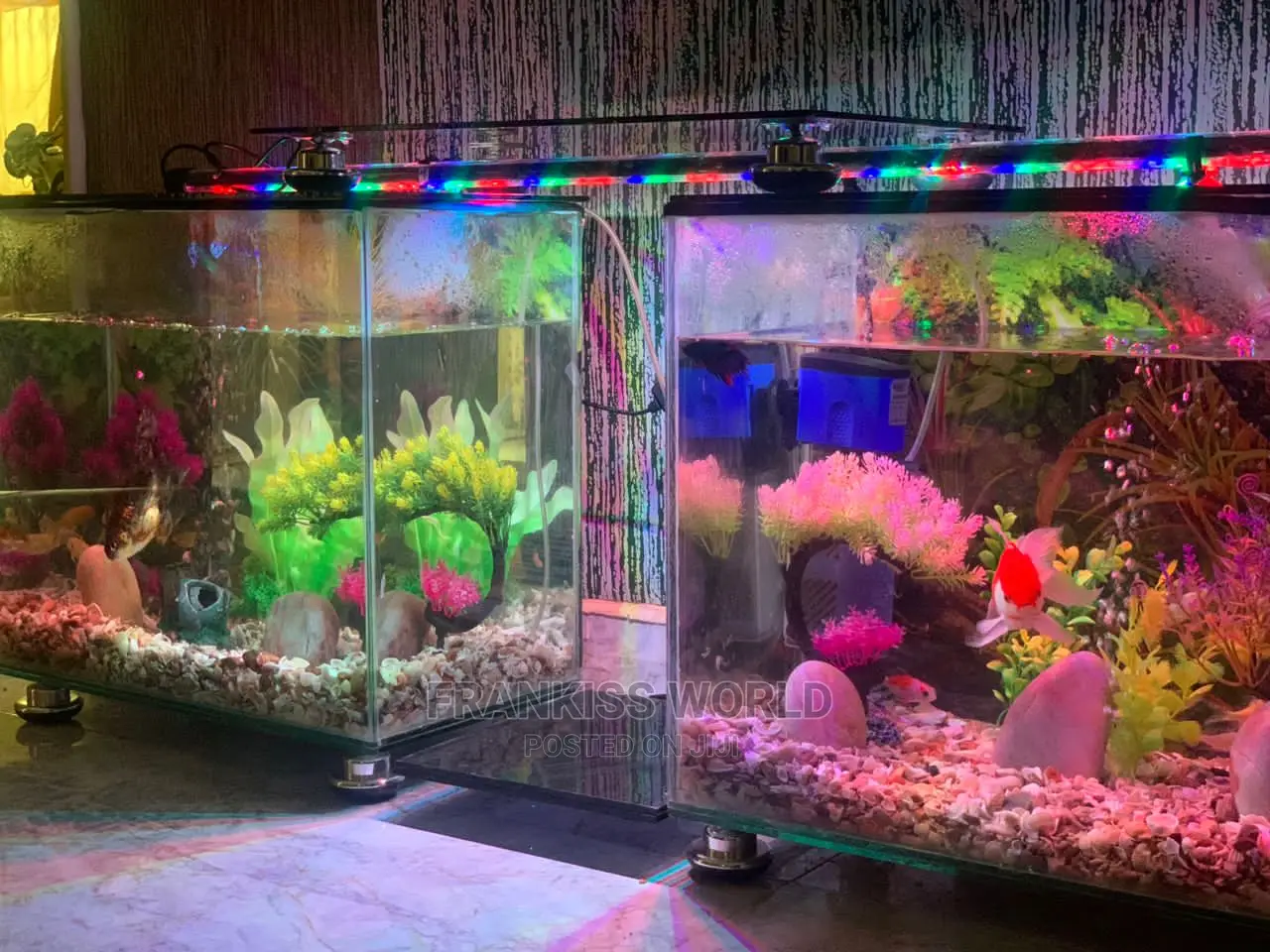 Double TV Stand Aquarium