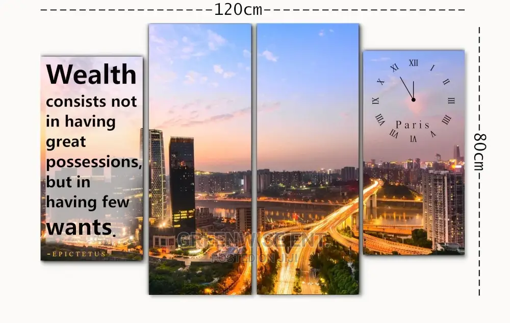 City Canvas Frame Wall Art
