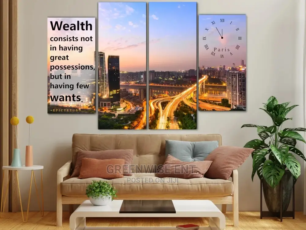 City Canvas Frame Wall Art