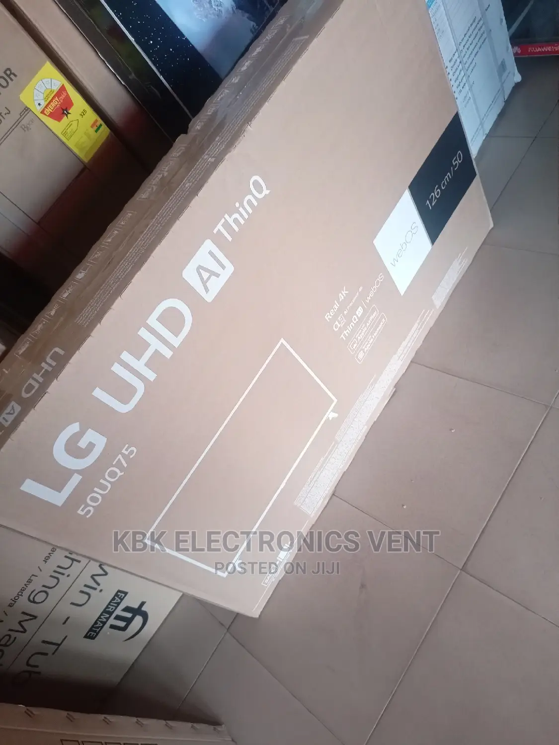 Lg 50"(50up7550pvg)Smart Uhd Satellite Digital Tv 2022 Model