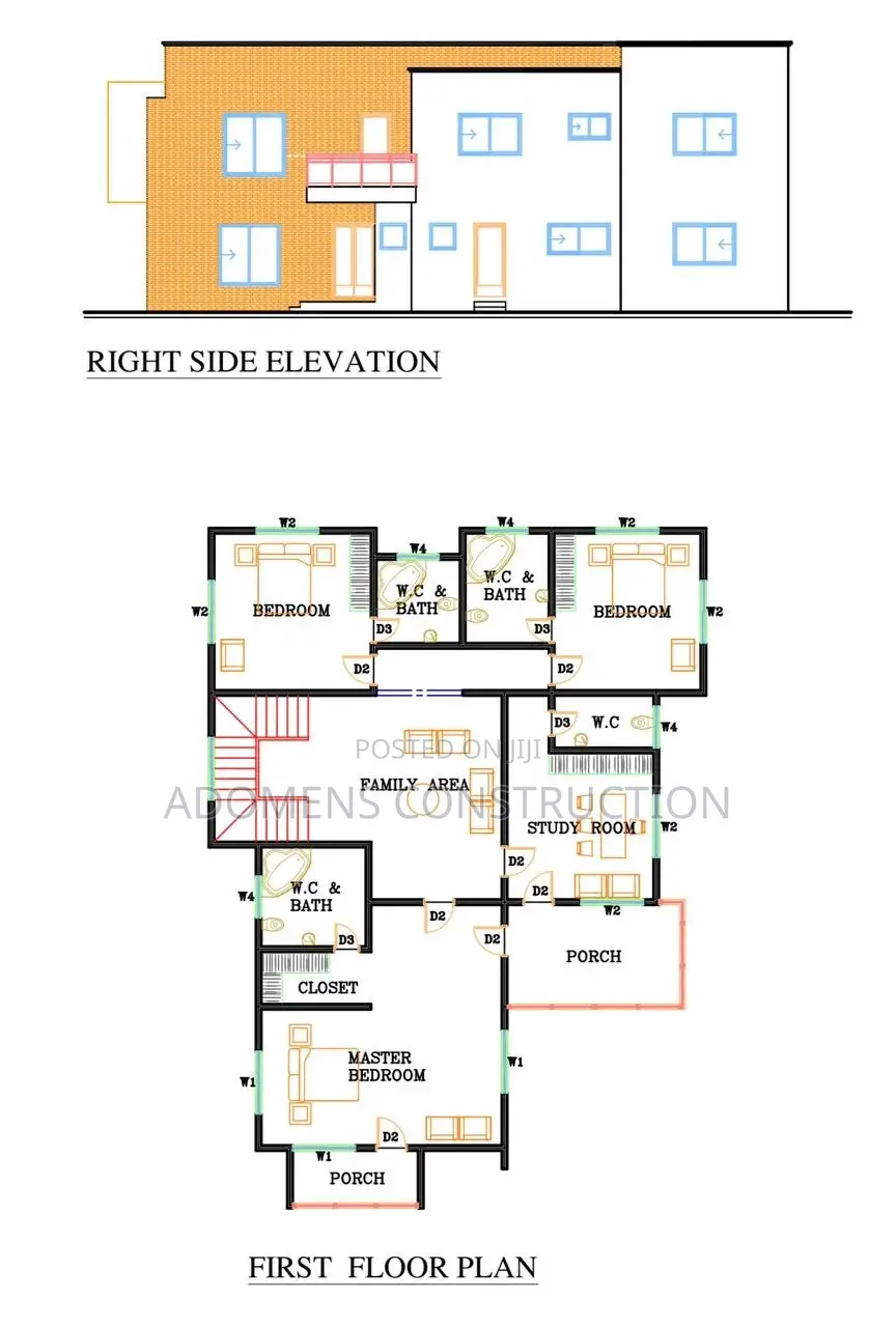Architecture Drawings, 3D Drawings Structure Drawings