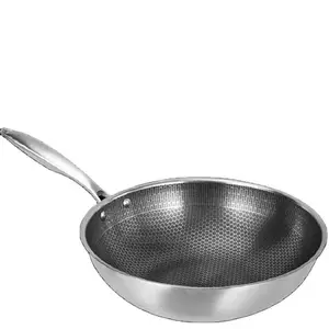 High Quality,Thick Kaisa Villa Stainless Steel Wok 32cm