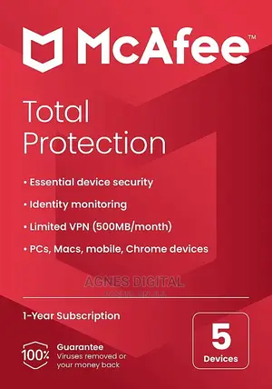 McAfee - Total Protection (5 Devices) (1-Year Subscription)