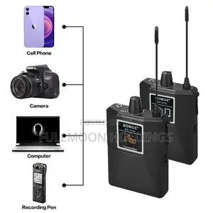 Professional Dual UHF Wireless Lavalier Lapel Microphone