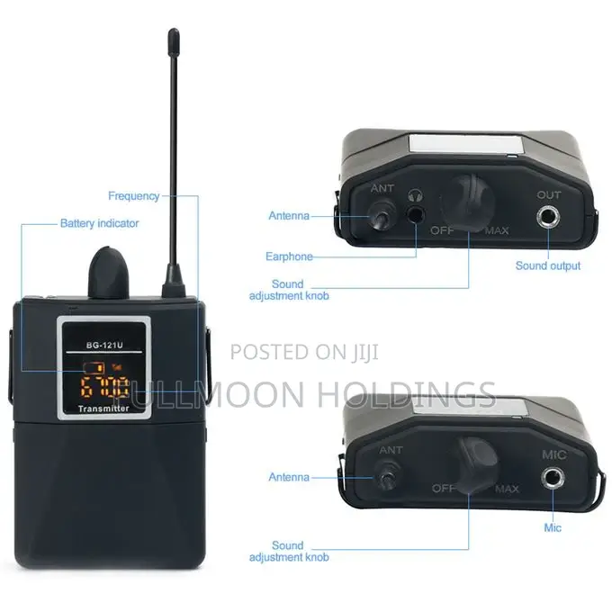 Professional Dual UHF Wireless Lavalier Lapel Microphone