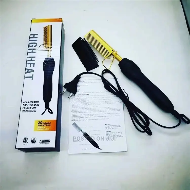 High Quality Electric Hot Comb Gold