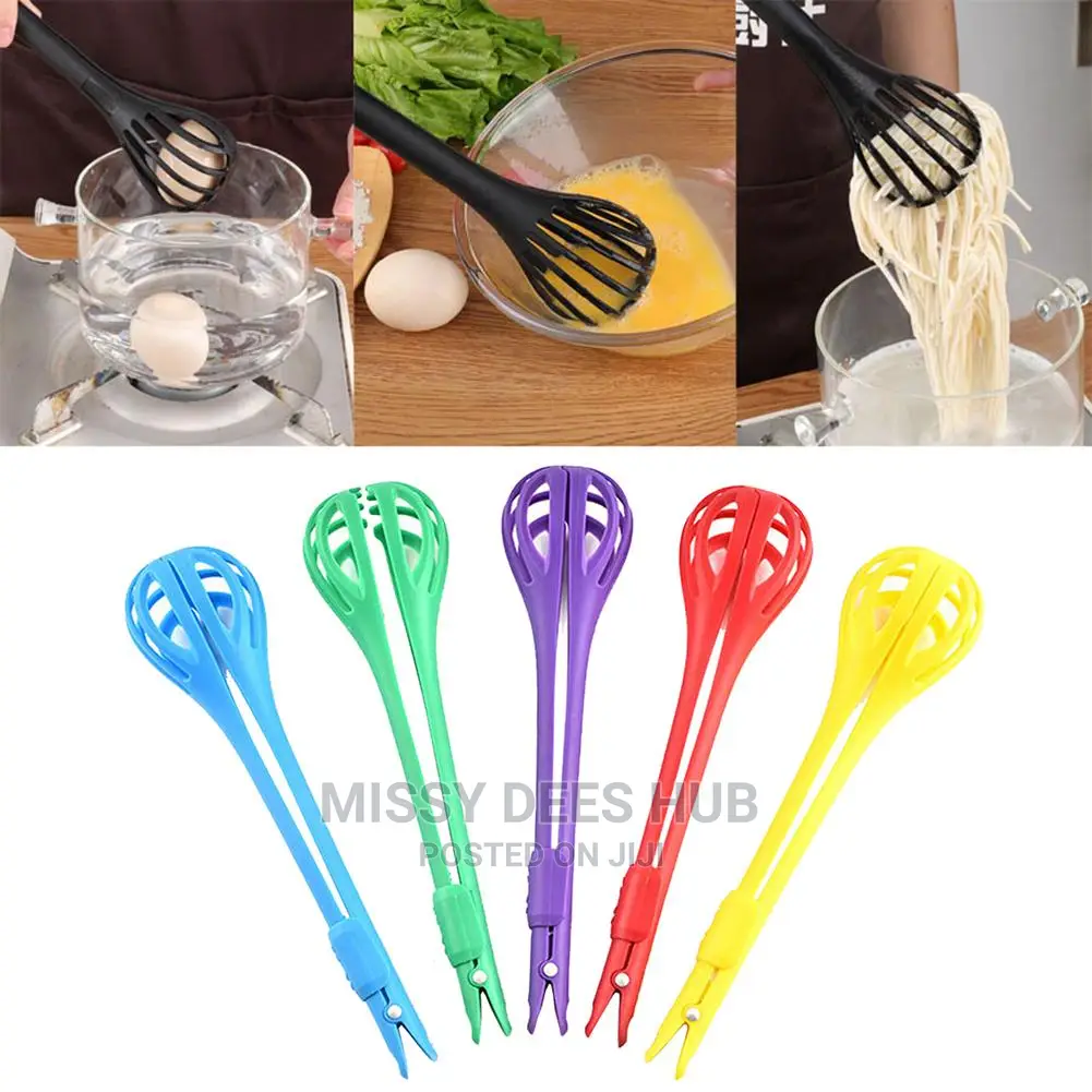 Multifunctional Plastic Tongs/ Egg Beater