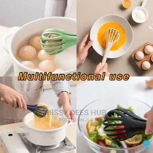 Multifunctional Plastic Tongs/ Egg Beater