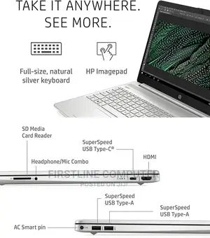 New Laptop HP 8GB Intel Core I5 SSD 512GB