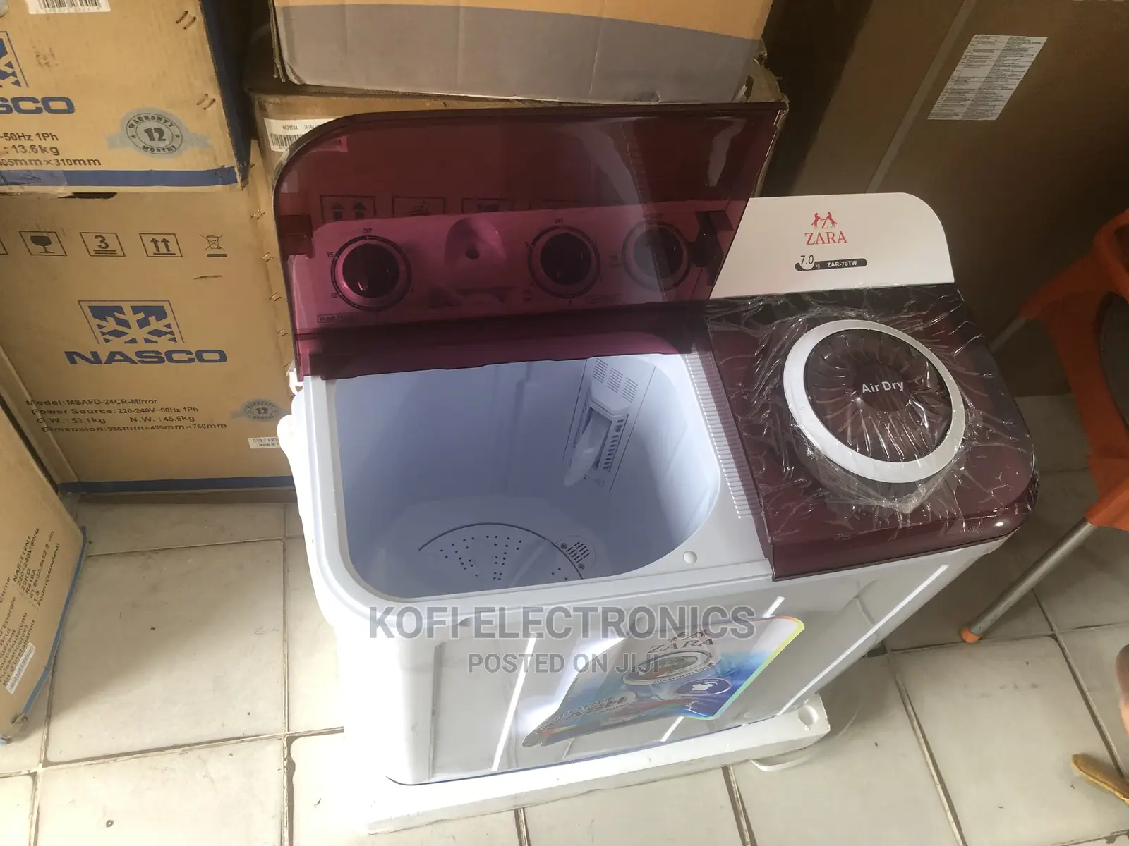 Clean Wash Zara Washing Machine 7kg Semi Automatic